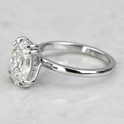 2.50 CT Oval Cut Lab Grown Diamond Solitaire Engagement Ring Mapple Gems